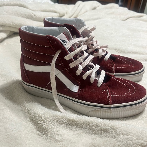 Maroon High Top Vans - Picture 3 of 5